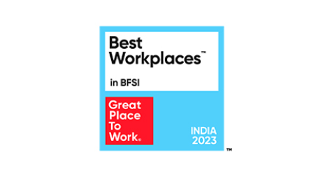 Best Workplaces in BFSI India 2023 Award by Great Place To Work